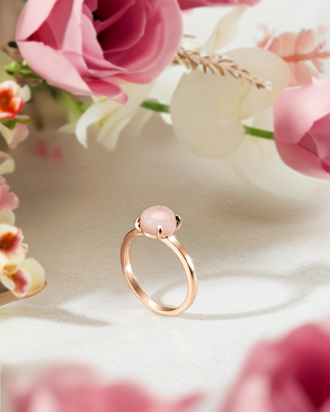Packshot Ring Rosenquarz Comissia