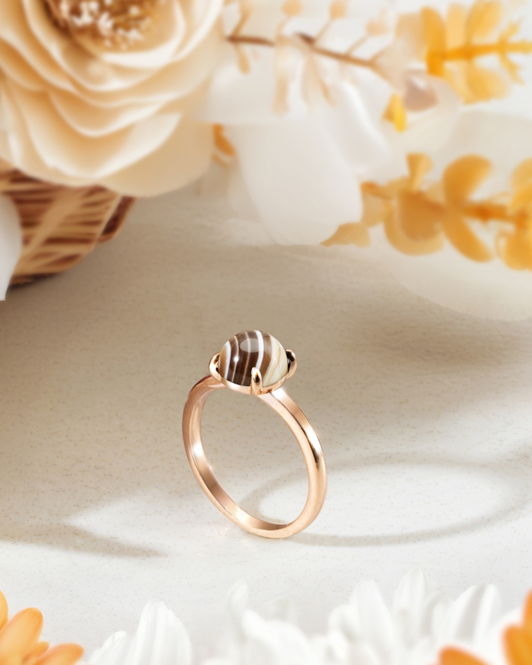 Packshot Ring Botswana Achat Avellia