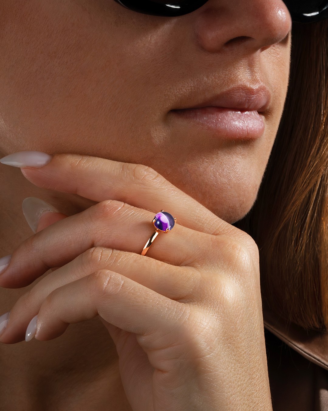 Lifestyle Ring Violetter Achat Callizia