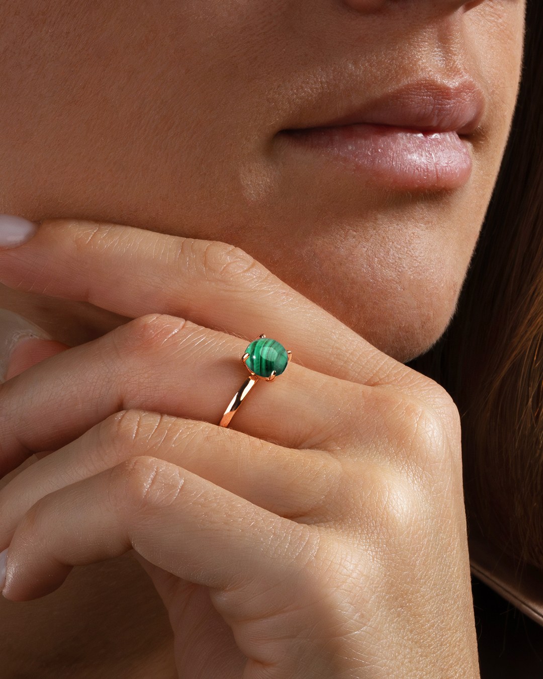 Ring Malachit  Venozia