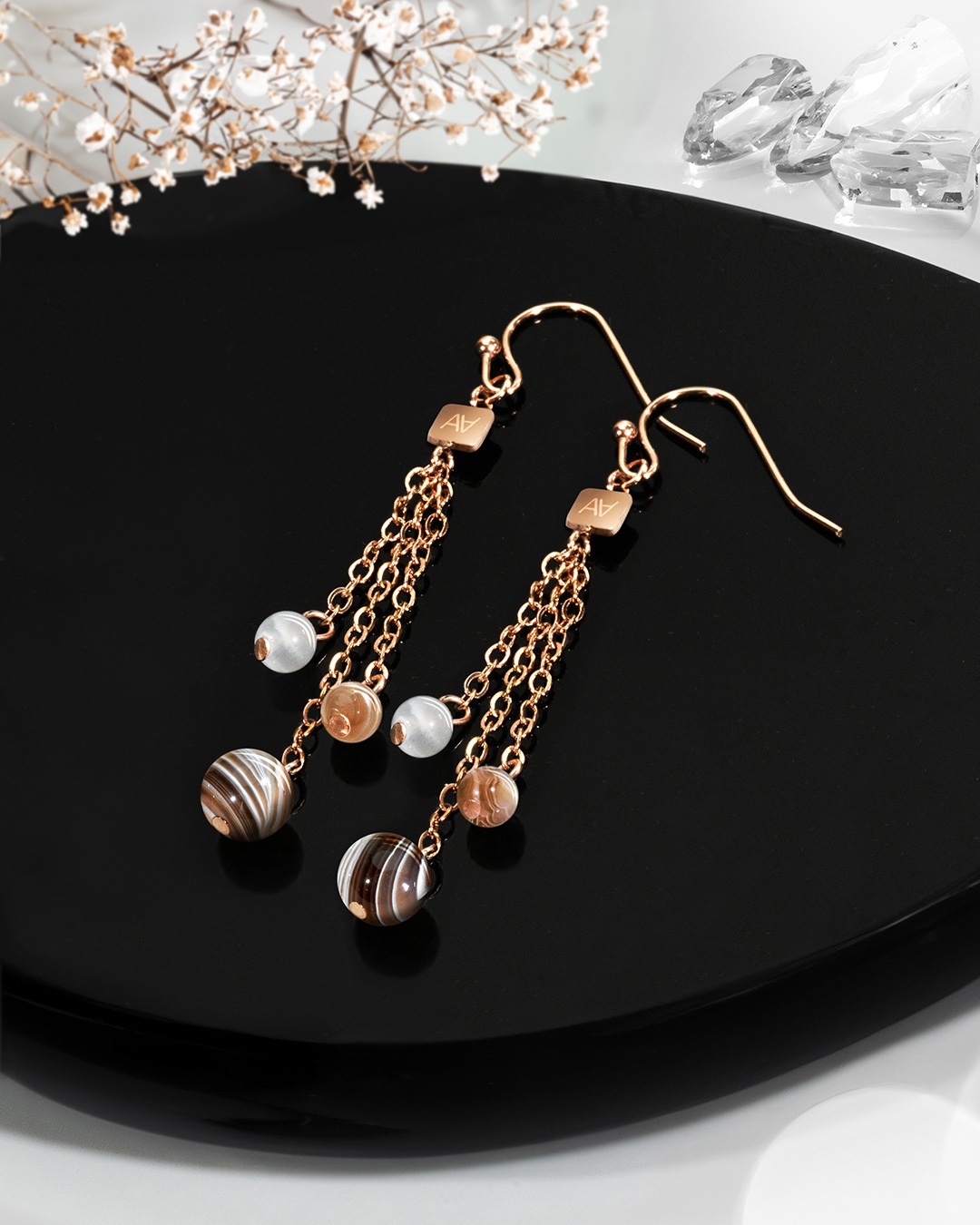 Ohrringe Steinheilkunde Innere Ruhe