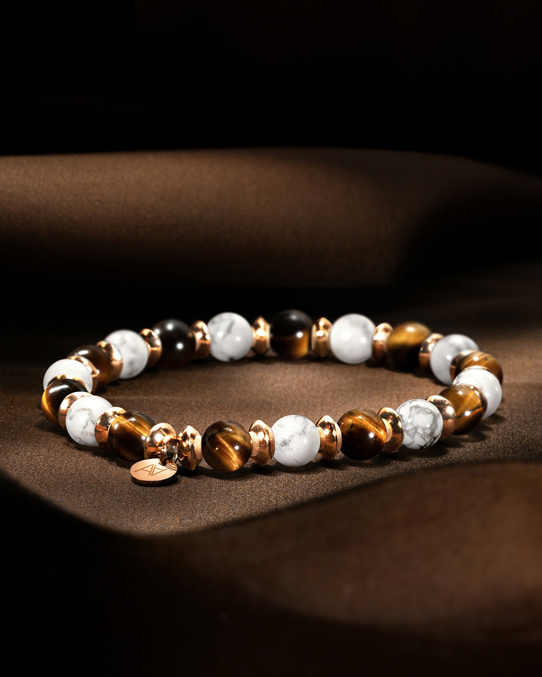 Armband Aus Howlith , Tigerauge Natursteinen | Anna Velazia