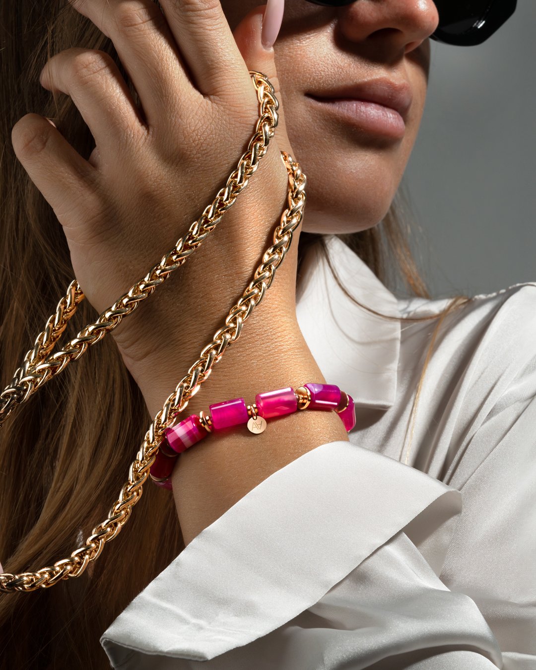 Armband Rosenachat Rosina