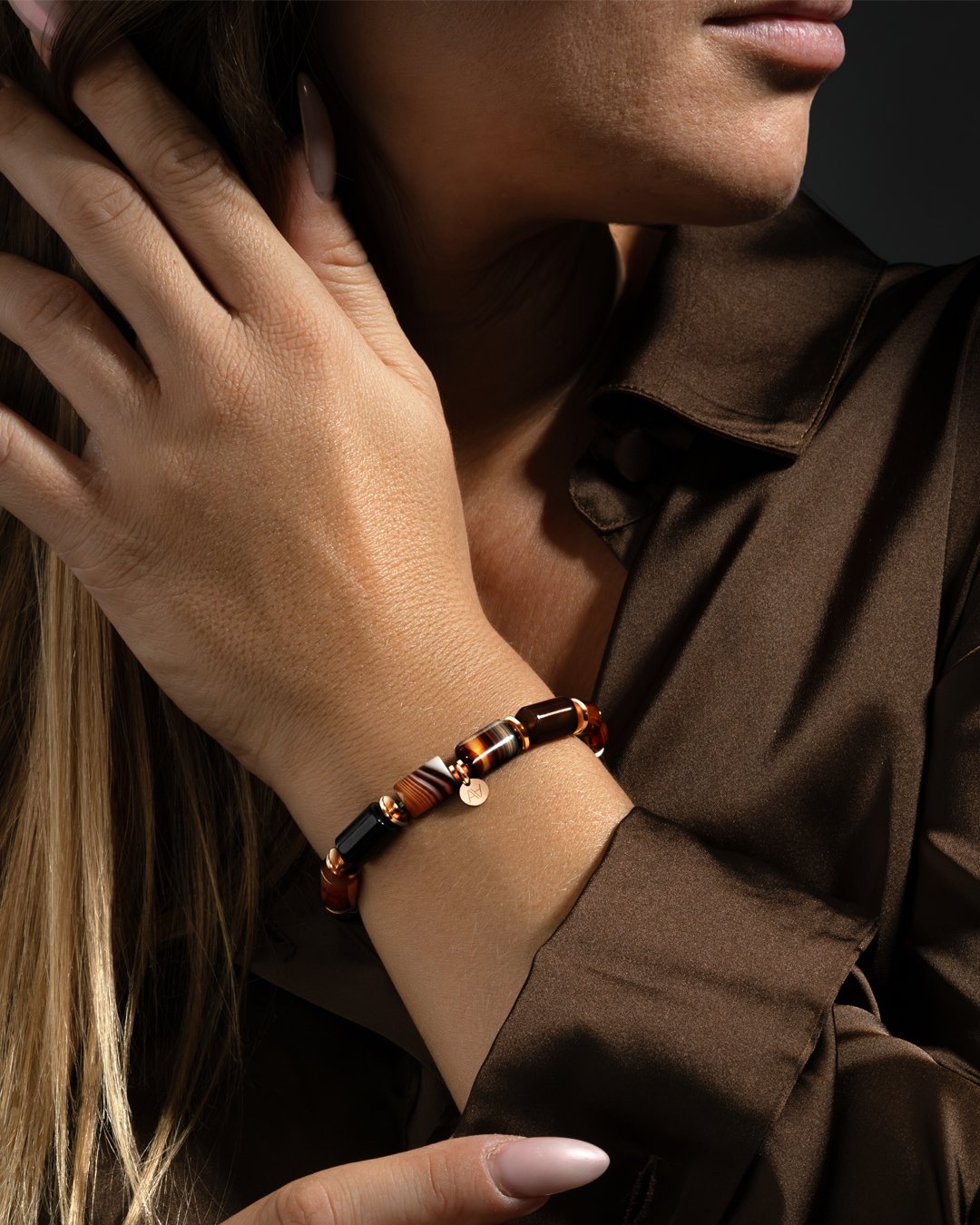 Armband Schwarzer Achat Volturia