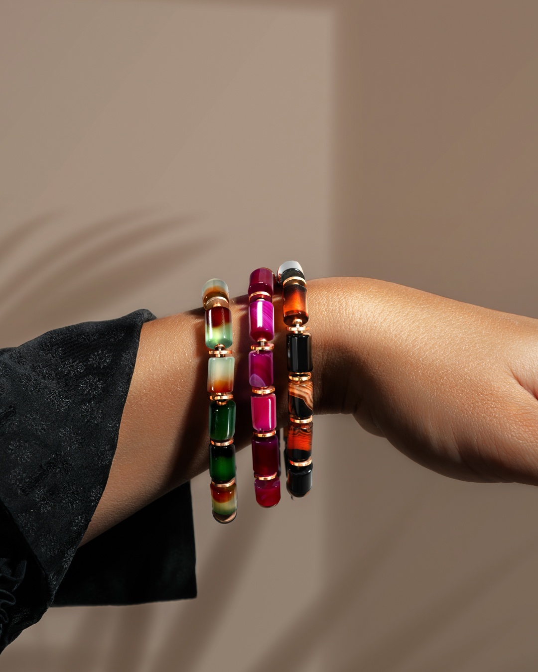 Armband Schwarzer Achat Volturia