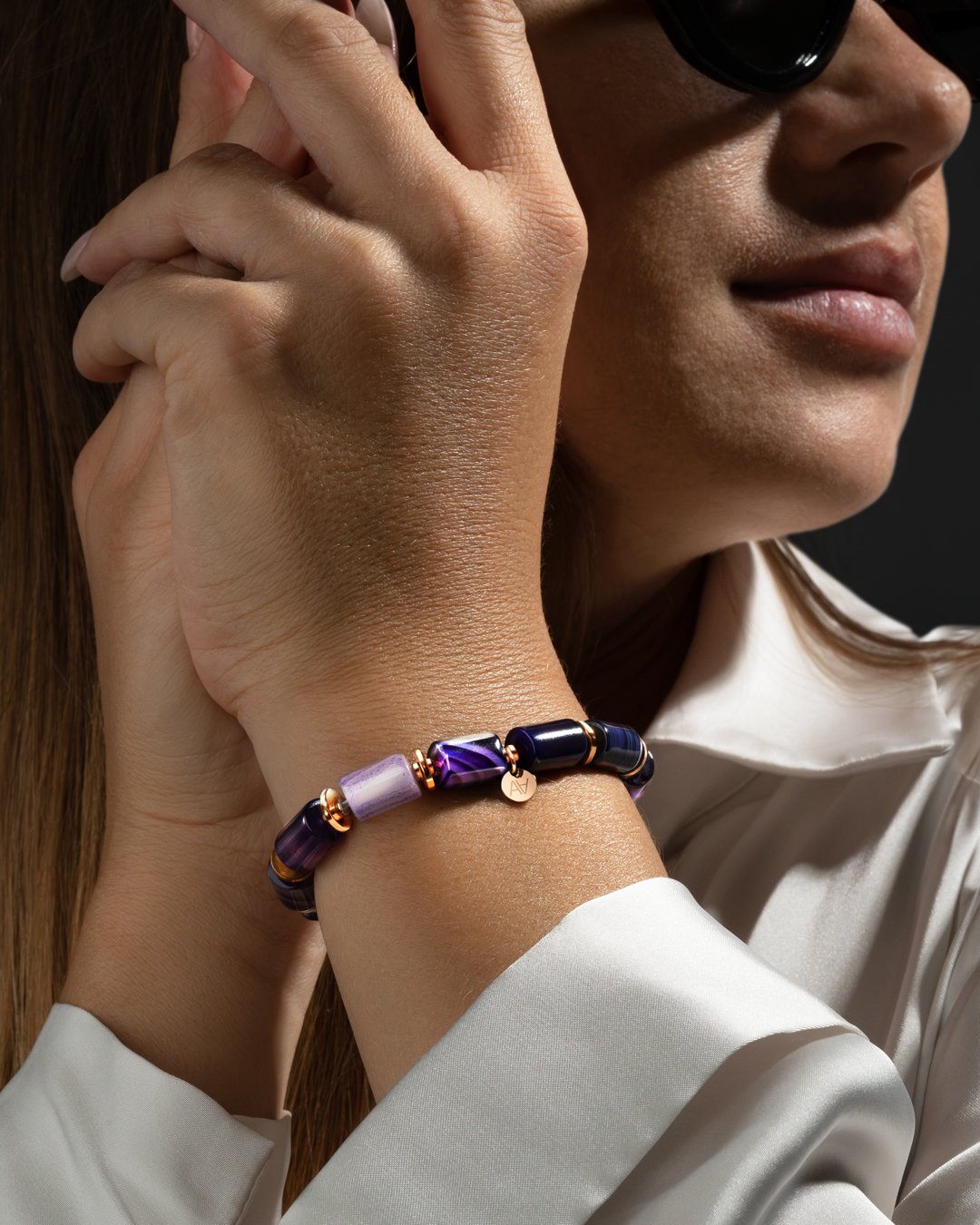 Armband Violetter Achat Callia