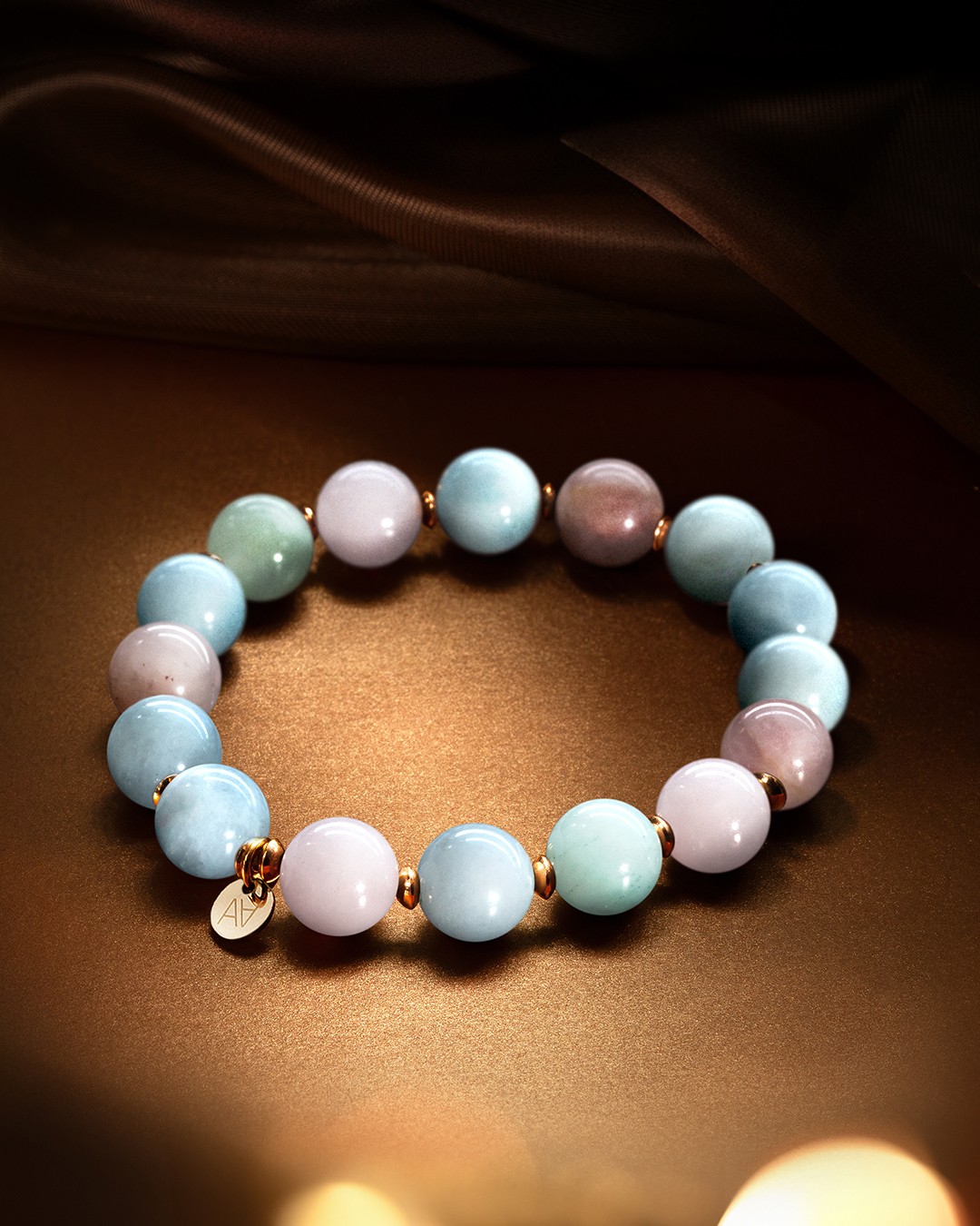 Packshot Armband Mehrfarbiger Aquamarin Corricellara