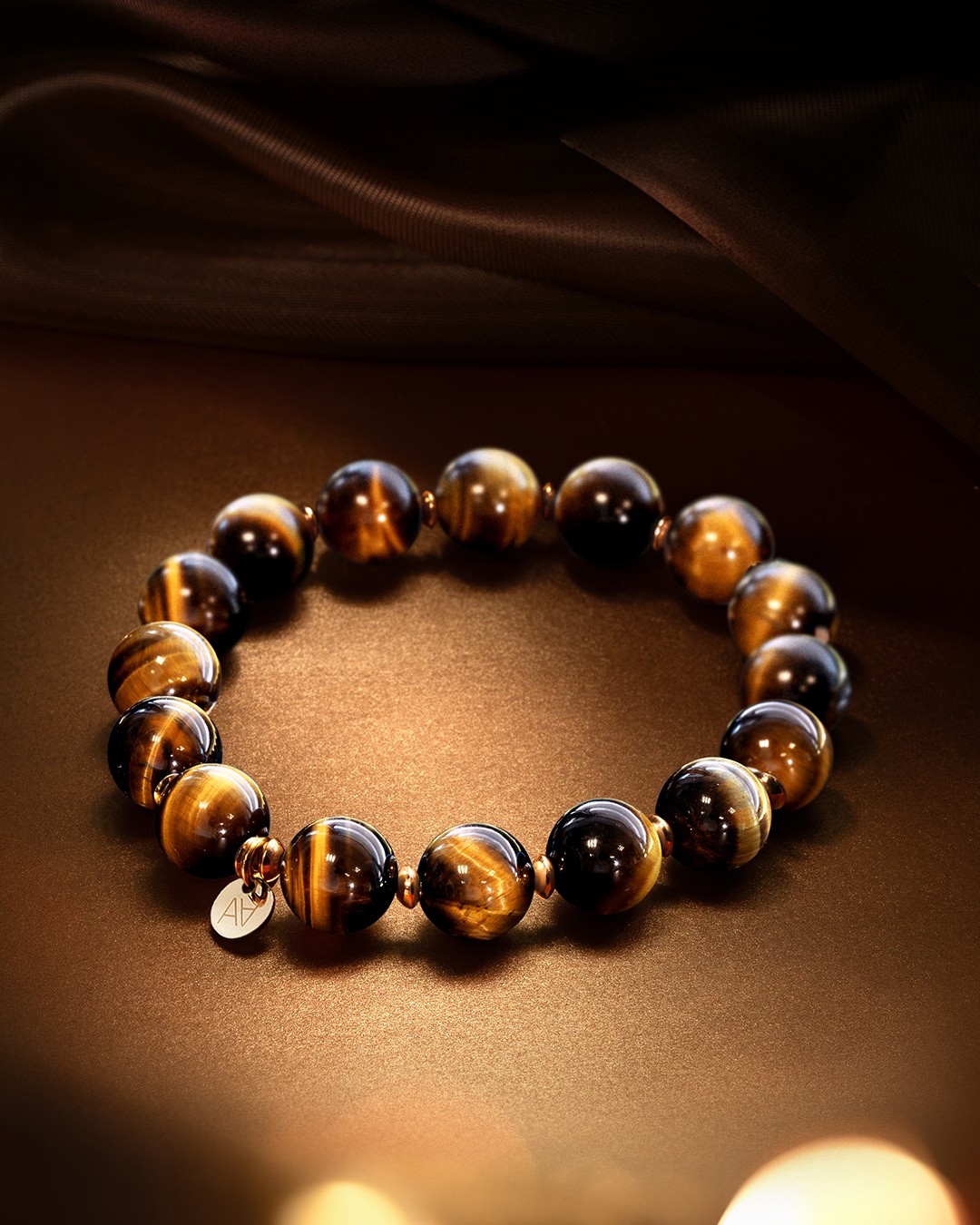 Armband Tigerauge Messinora