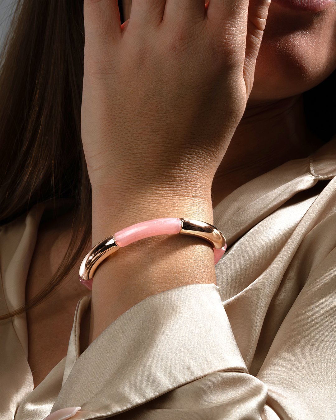 Armband Acetate Rosa perlmuttfarbenen Piava