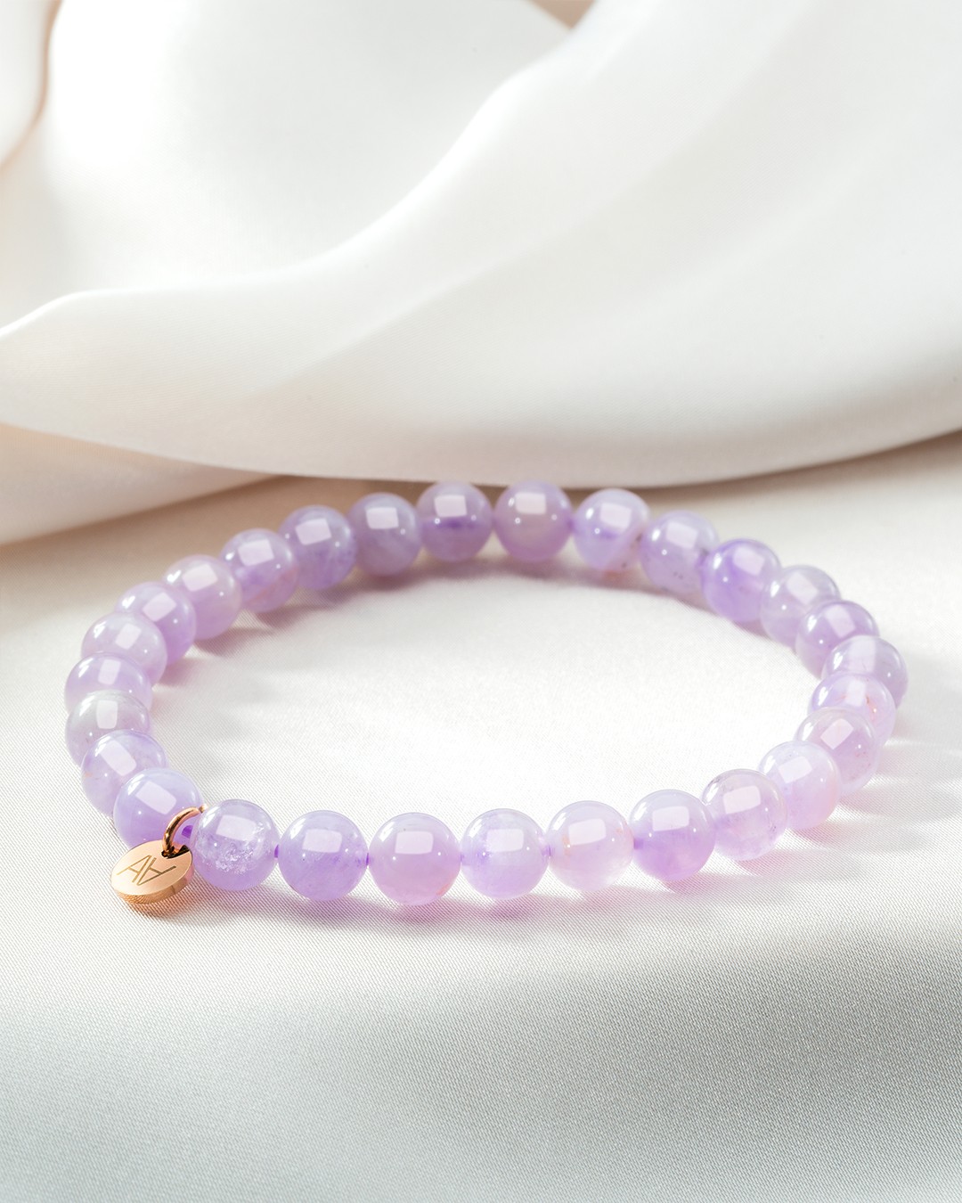 Armband Natursteine Lavendelamethyst Armband 6 mm