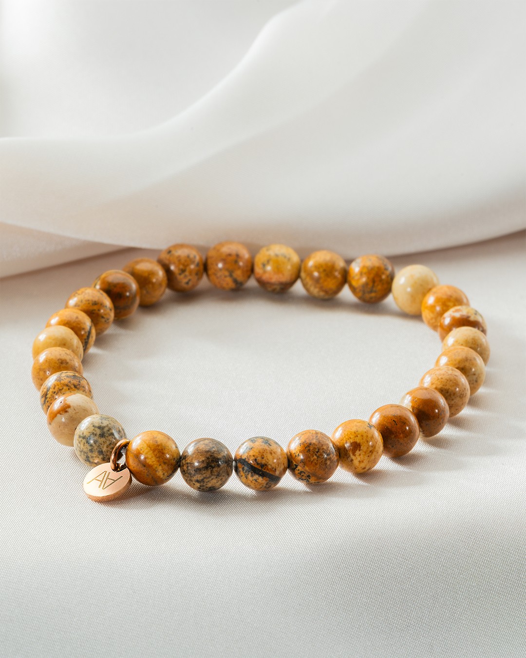 Armband Natursteine Landschaftsjaspis Armband 6 mm