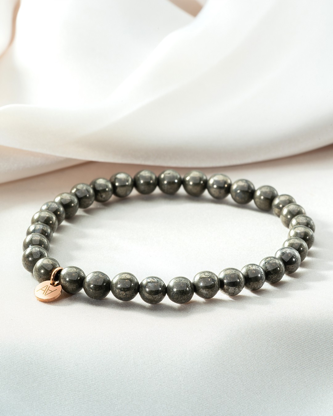 Armband Natursteine Pyrit Armband 6 mm