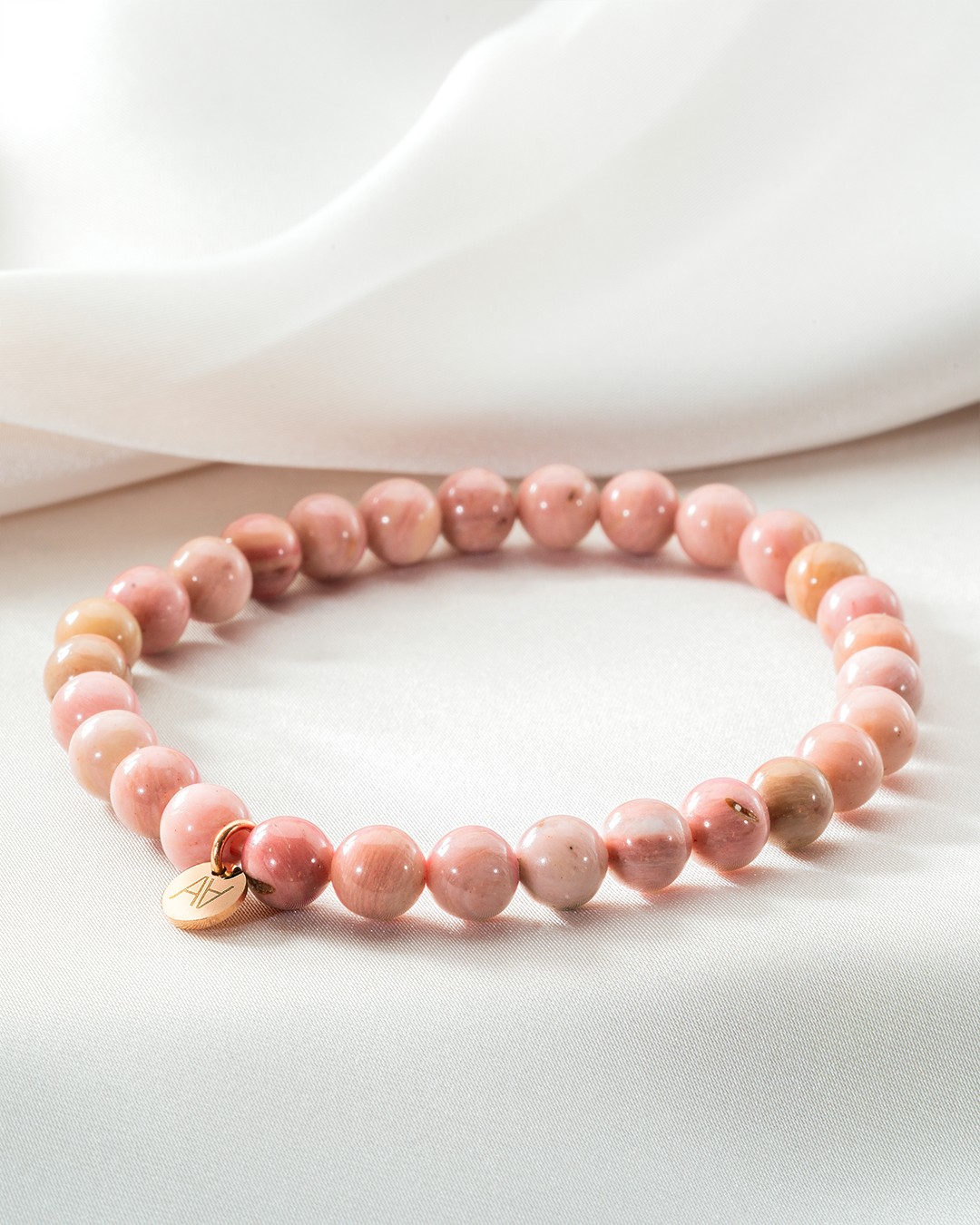 Armband Natursteine Rhodonit Australien Armband 6 mm