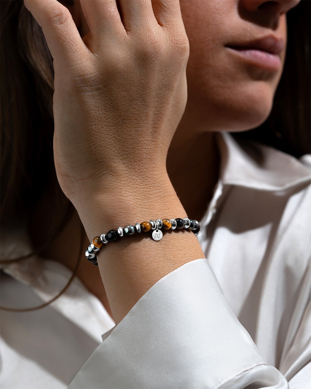 Armband Steinheilkunde Gelassenheit und Innere Stärke