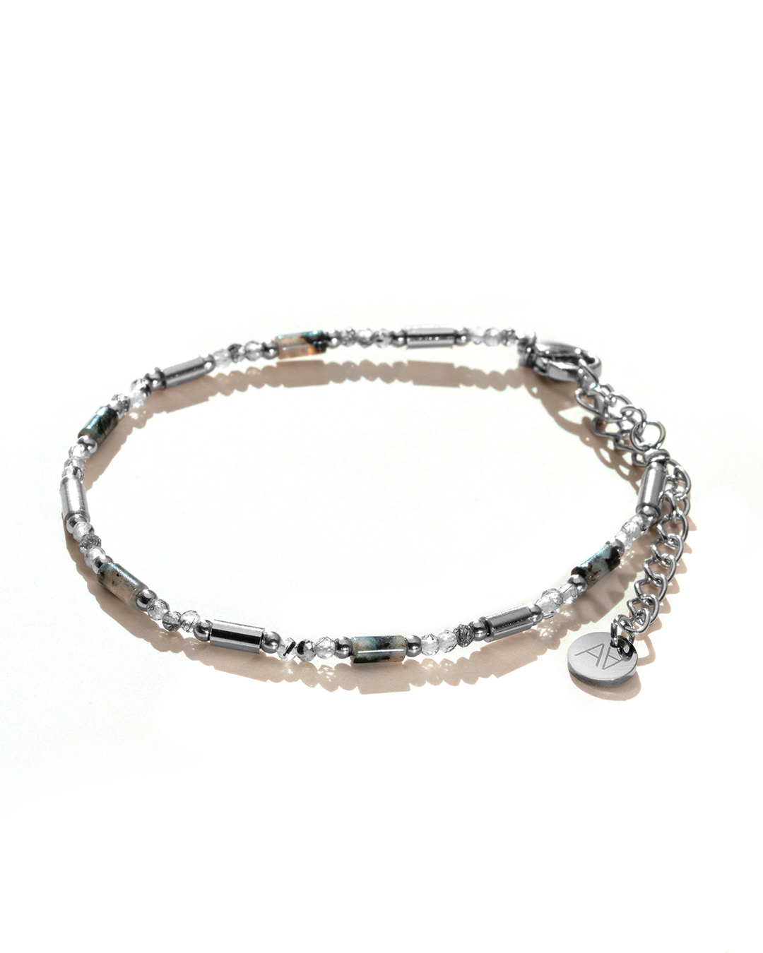 Armband Turmalinquarz und Labradorite Adranina