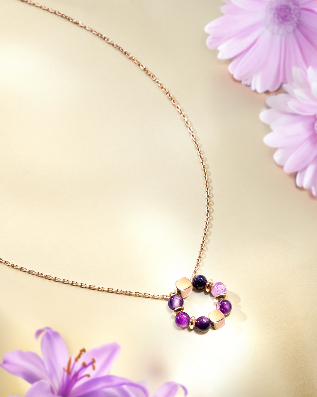 Anhänger violetten Achat Porporia