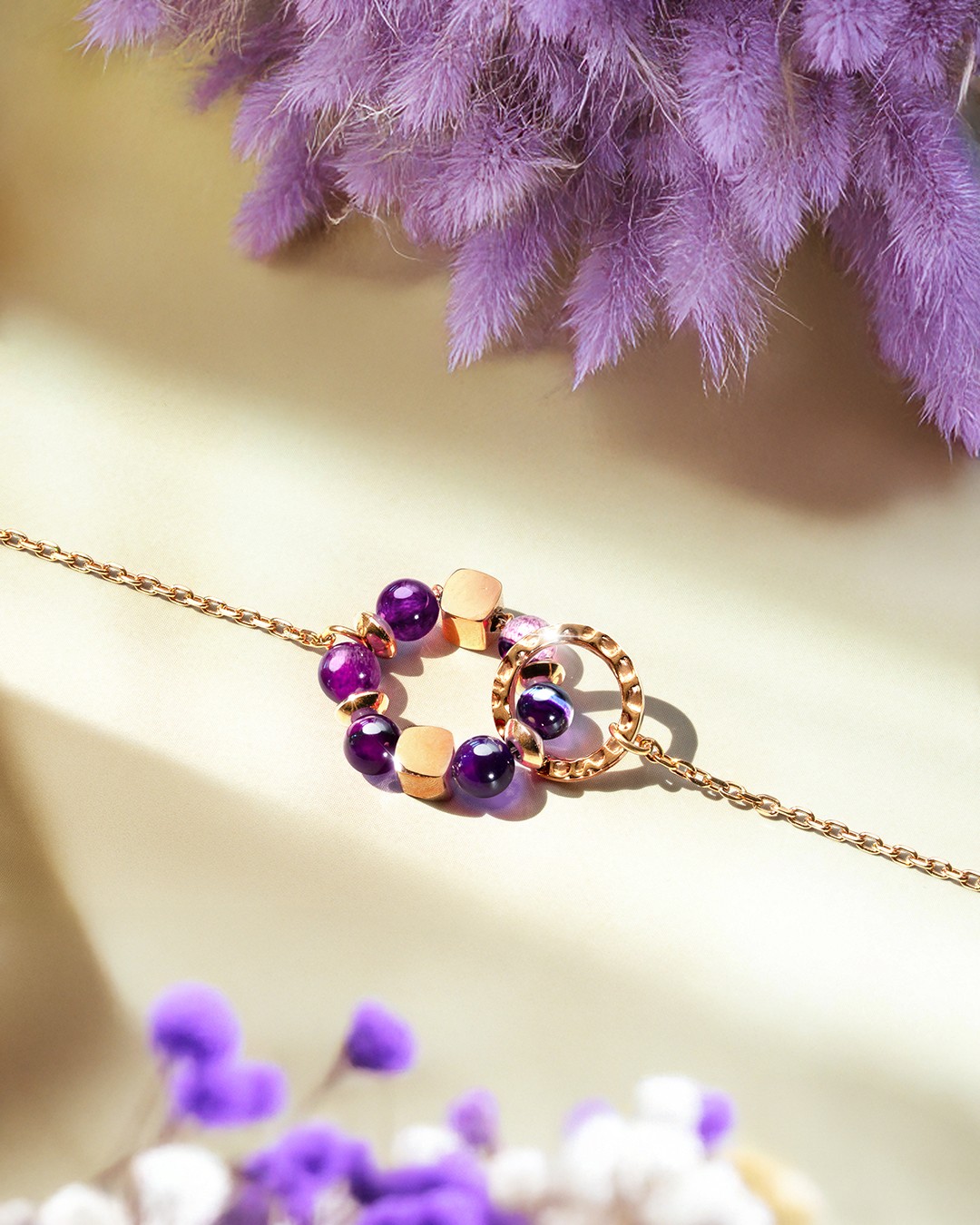 Armband violetten Achat Porpora