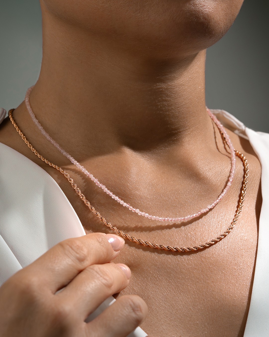 Anhänger Rosenquarz Commia