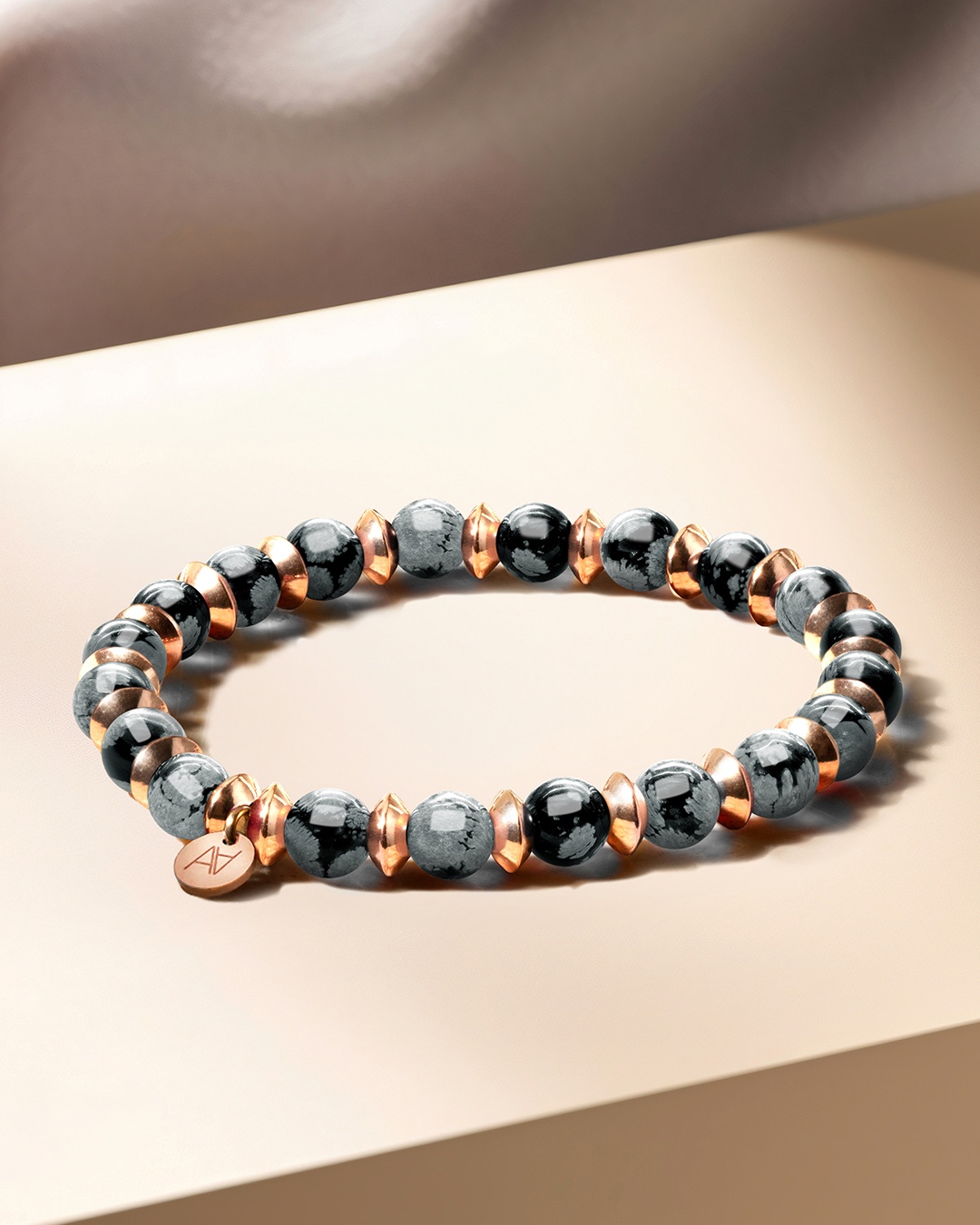 Armband Schneeflockenobsidian Artena