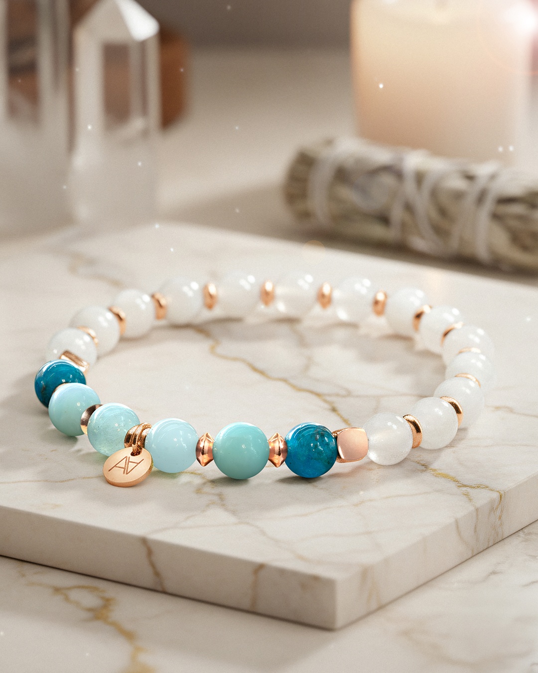 Packshot Armband Steinheilkunde Hals-Chakra