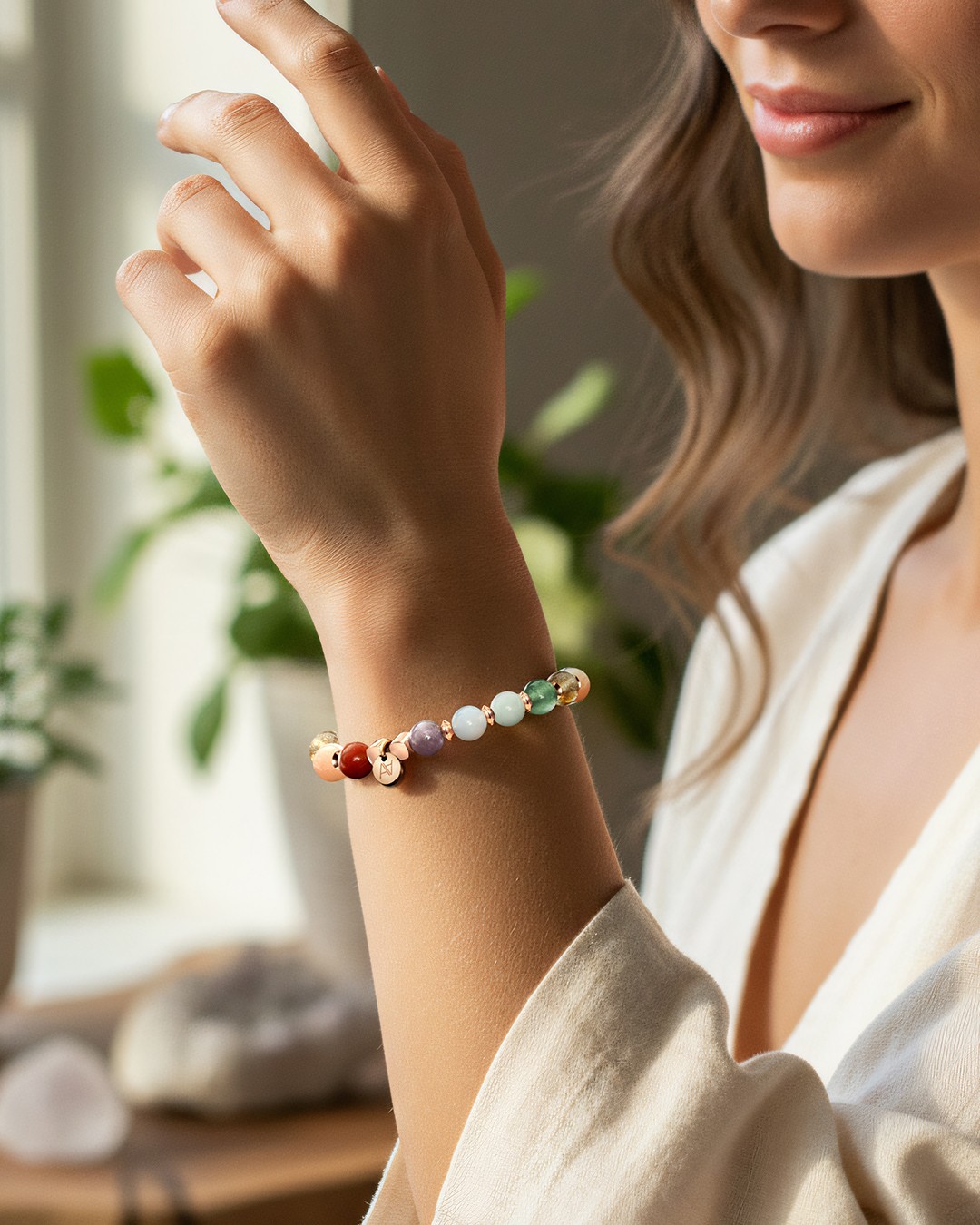 Armband Steinheilkunde 7 Chakren Harmonie