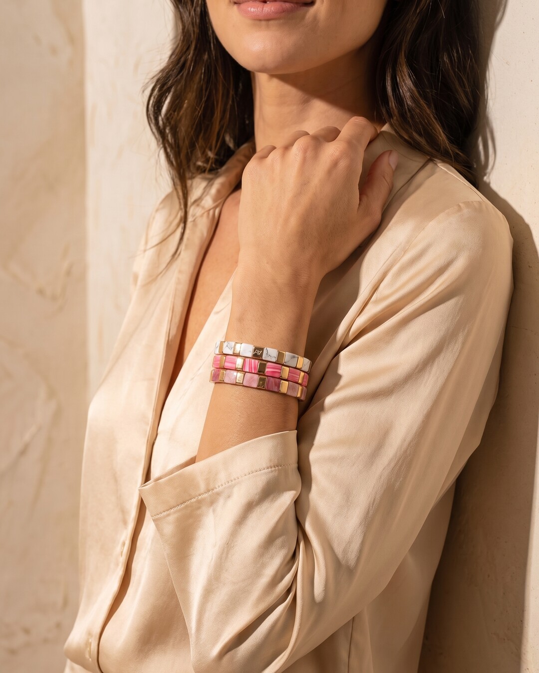 Armband Trio Rosige Sanftheit