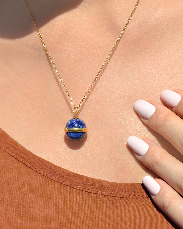 Anhänger  vergoldeter Edelstahl Lionio