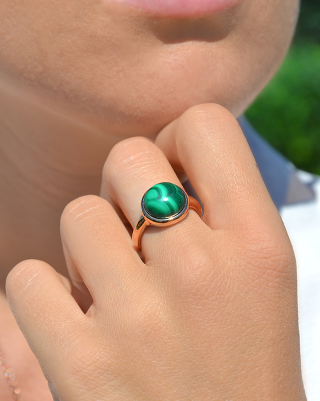 Lifestyle Ring  Malachit Avella