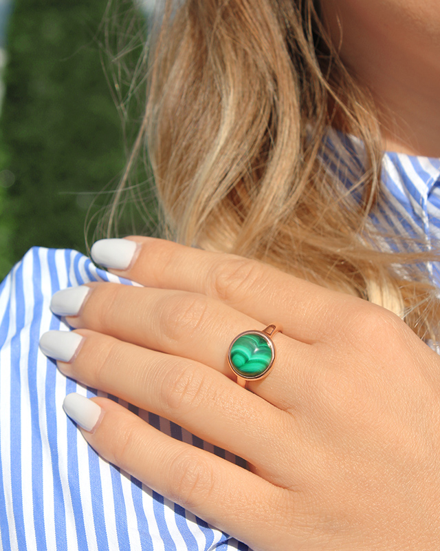 Lifestyle Ring  Malachit Avella