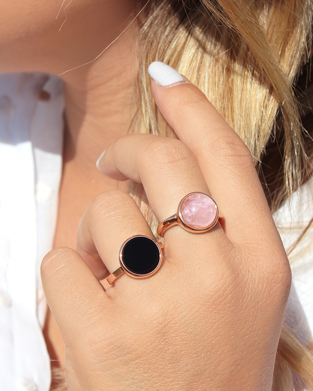 Lifestyle Ring  Rosenquarz Caliana