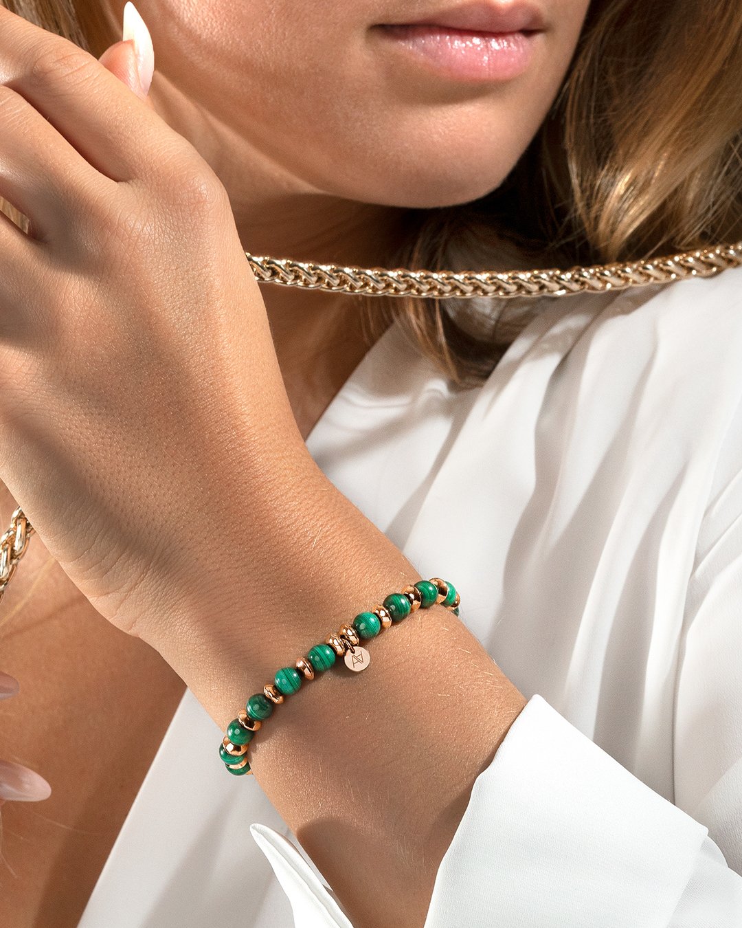 Lifestyle Armband Malachit Venoza