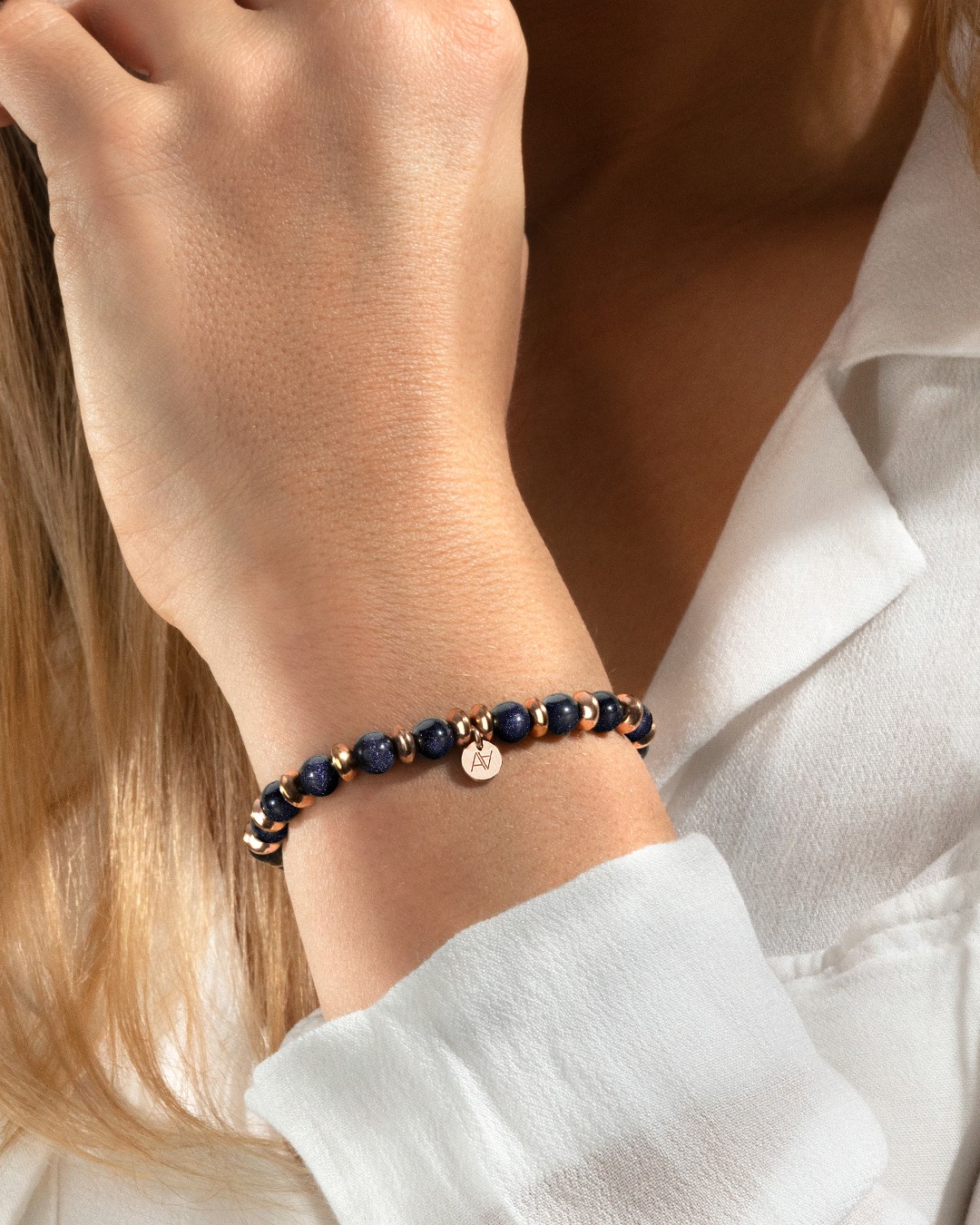 Armband Blue Goldstone Cosenza