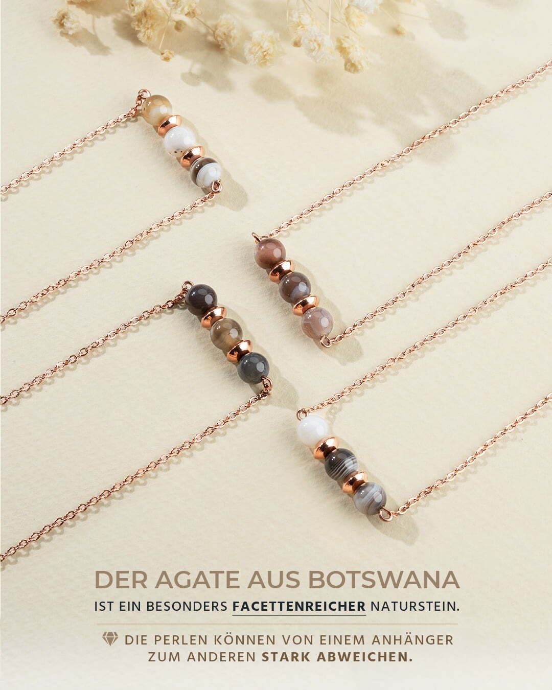 Information - Anhänger  Botswana Achat Avellona