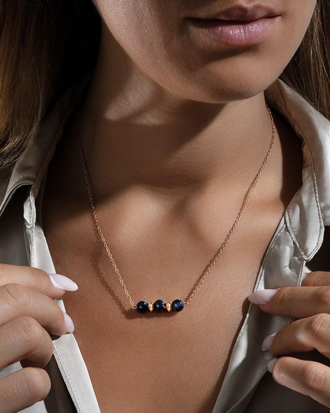 Anhänger Blue goldstone Cosenzina