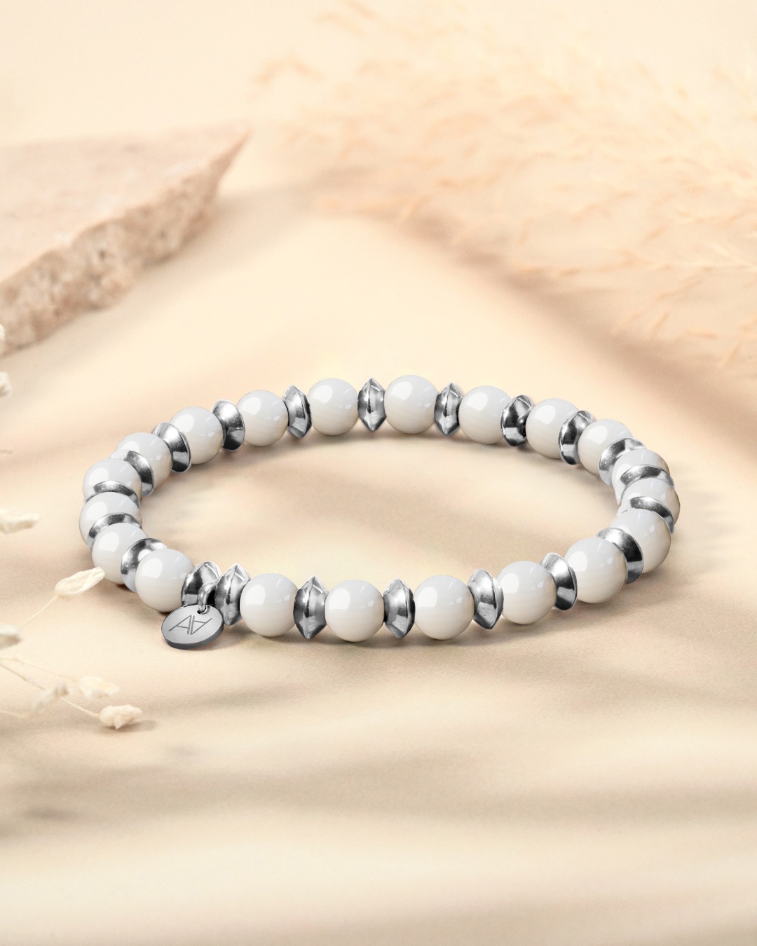 Armband weißer Korallenbambus Otranto