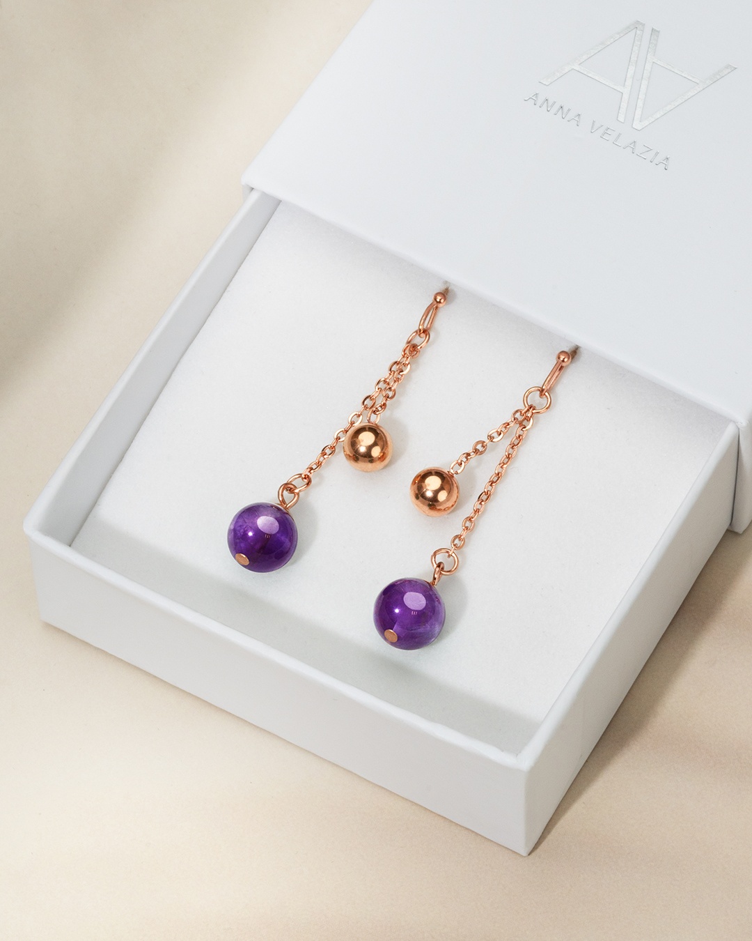 Packshot Ohrringe Amethyst Scopelli