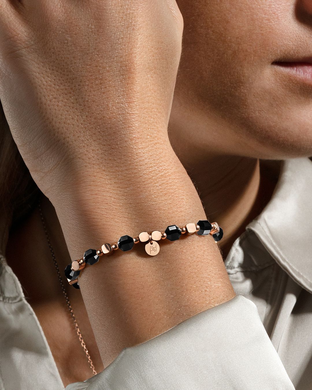 Armband aus Onyx Natursteinen Anna Velazia
