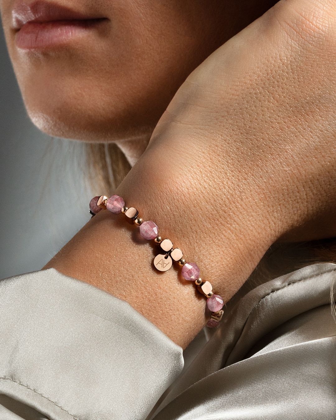 Armband Erdbeerquarz Commona