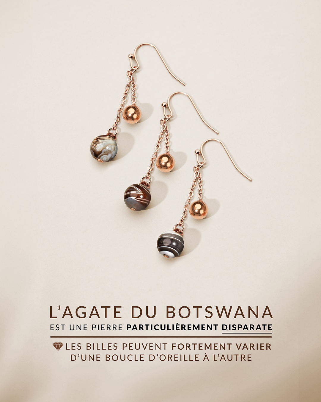 Packshot Ohrringe Botswana Achat Avellini Oscuro