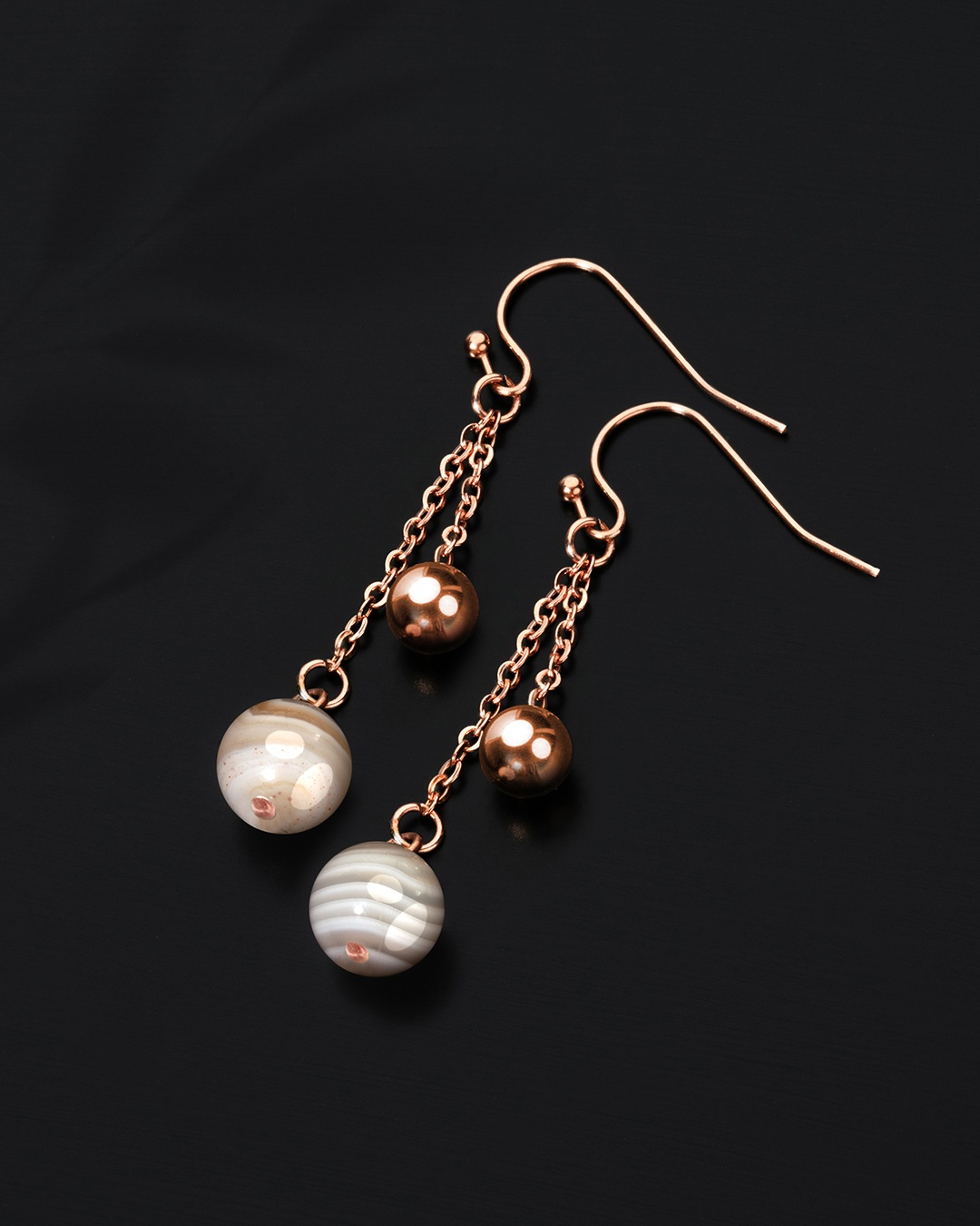 Packshot Ohrringe Botswana Achat Avellini Claro