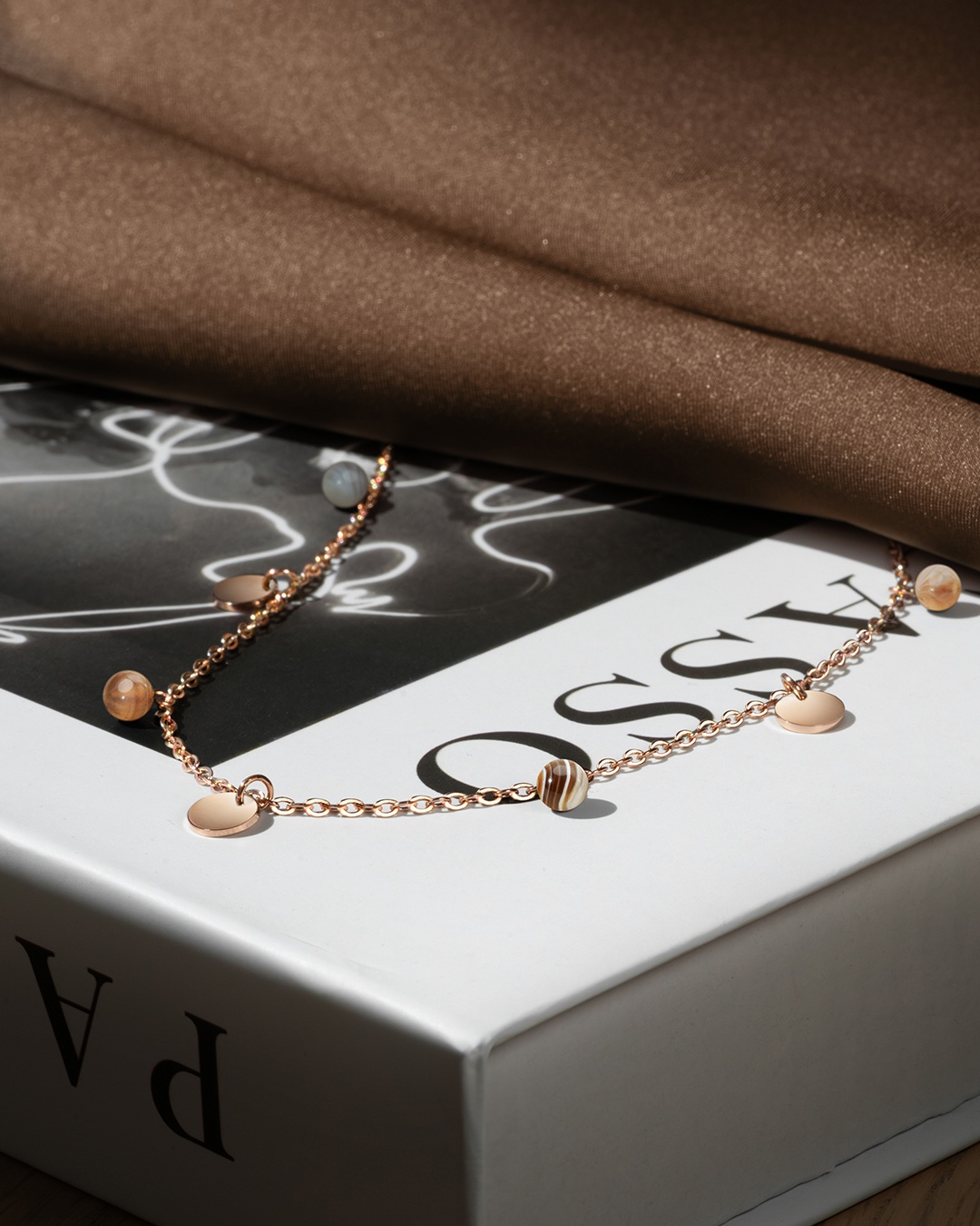 Packshot Anhänger Rosévergoldeter Edelstahl Avellinotto