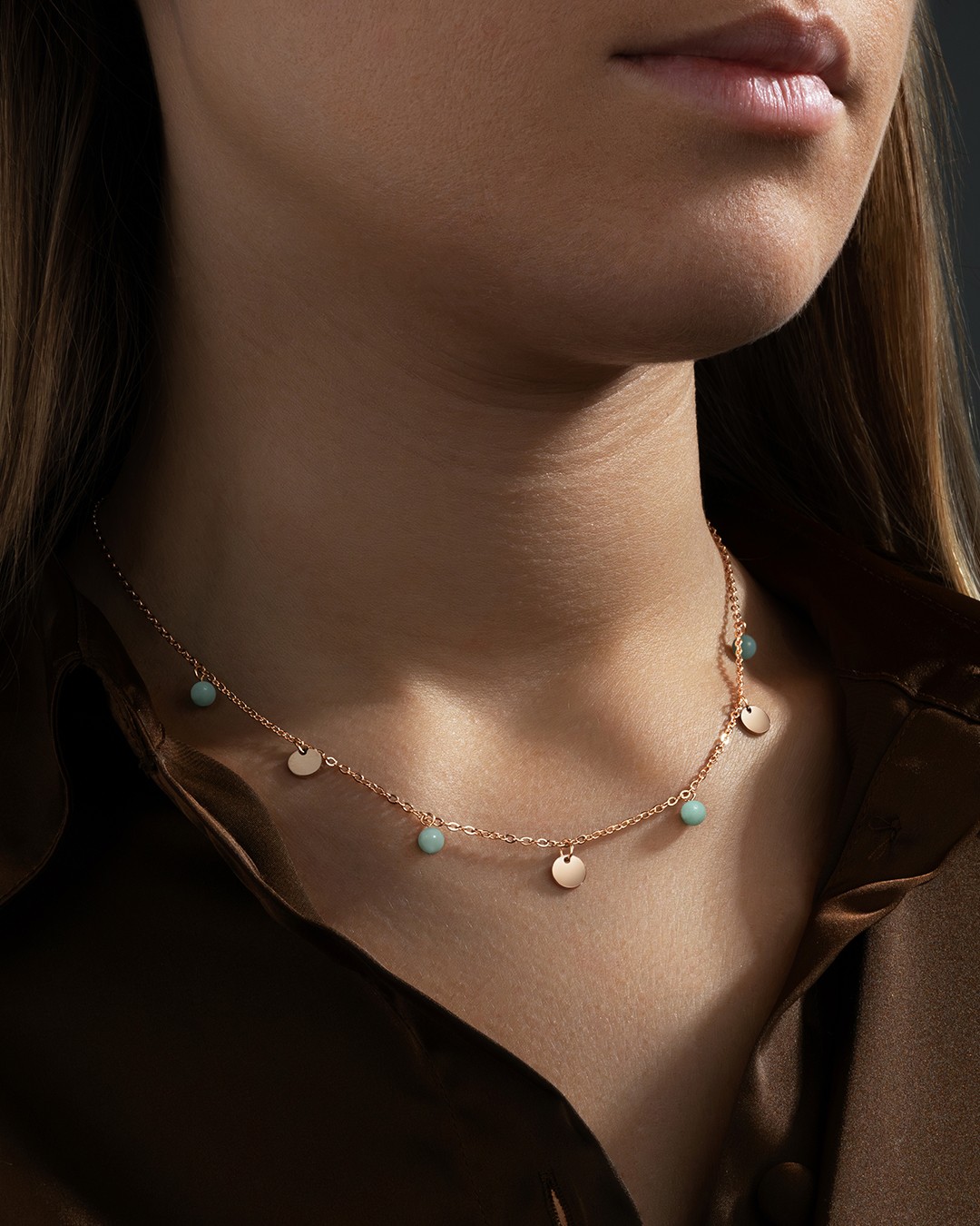 Anhänger Rosévergoldeter Edelstahl Buranotto